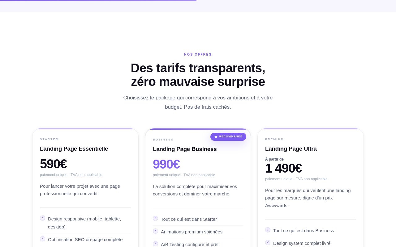 Click2Lead — Offres et tarifs transparents