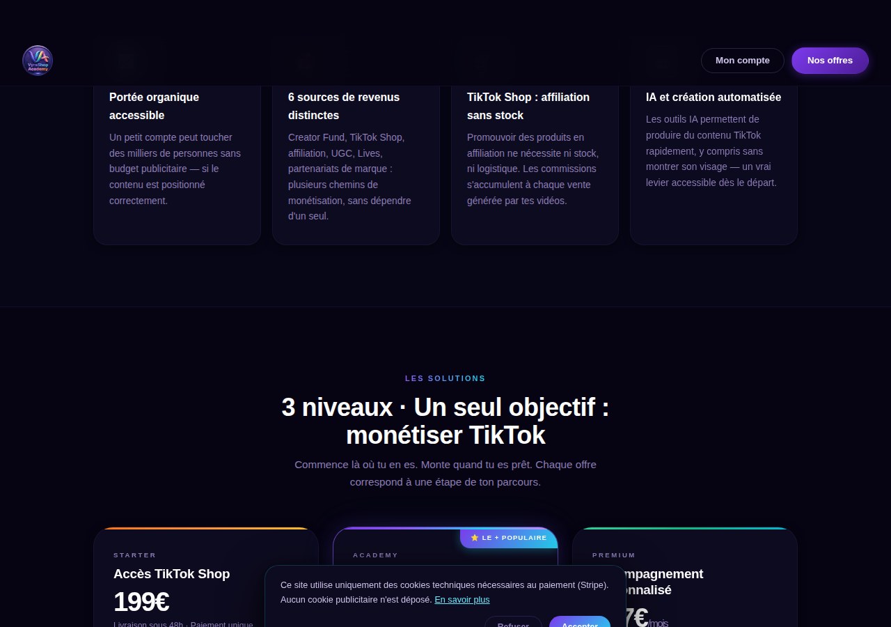 VyraShop — Offres et tarification
